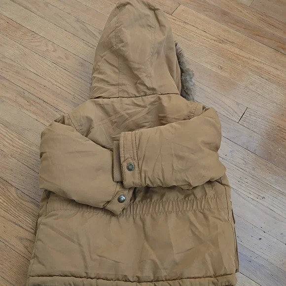 2T Carter's tan parka coat - Picture 2 of 2